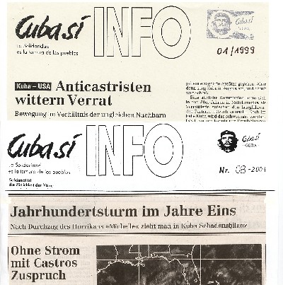 Kopfleisten der ersten und letzten Ausgabe